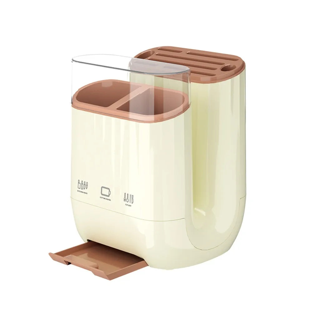 Kitchen storage rack, household vegetable board storage rack, drain chopstick holder, cutting board, integrated knife holder