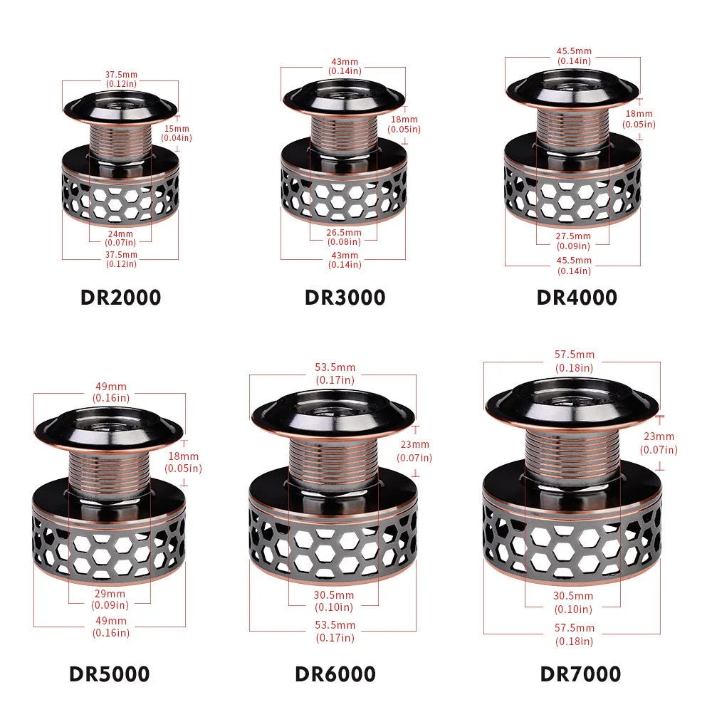 DR Full Metal Line Cup Fishing Reel LUYA SPINNING WHEELS SEA ROD REELS Front Unloading Spinning Wheel 3BB 5-10kg Pulling Power