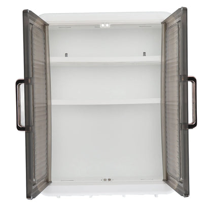 Bathroom Cabinet Wall Mounted Multifunctional Makeup Perfume Cosmetic Organizer Display Cabinet Skincare Storage Rack with Hooks