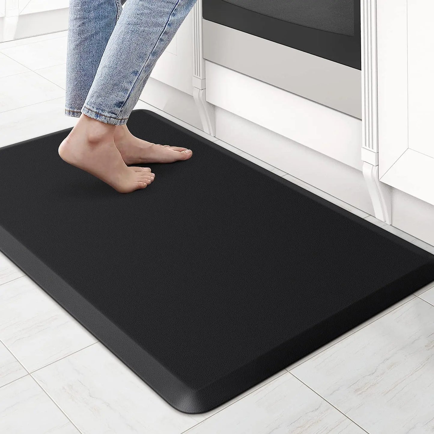 Kitchen Mat Cushioned Anti-Fatigue Rug,17.3"x 47.2",Thick Waterproof Non-Slip Kitchen Mats and Rugs Heavy Duty Ergonomic Comfort