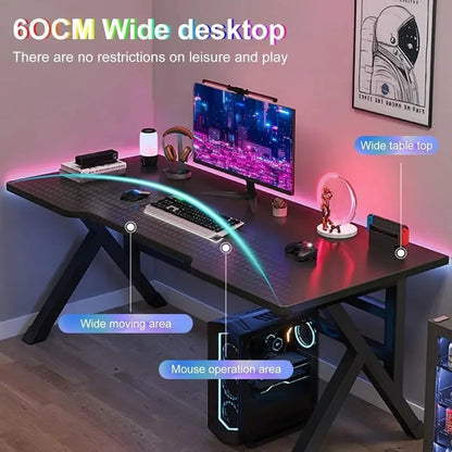 Ergonomic Gaming Table Desktop Computer Double Player Gaming Luxury and Stable Gaming Table Bedroom Writing and Learning Desk