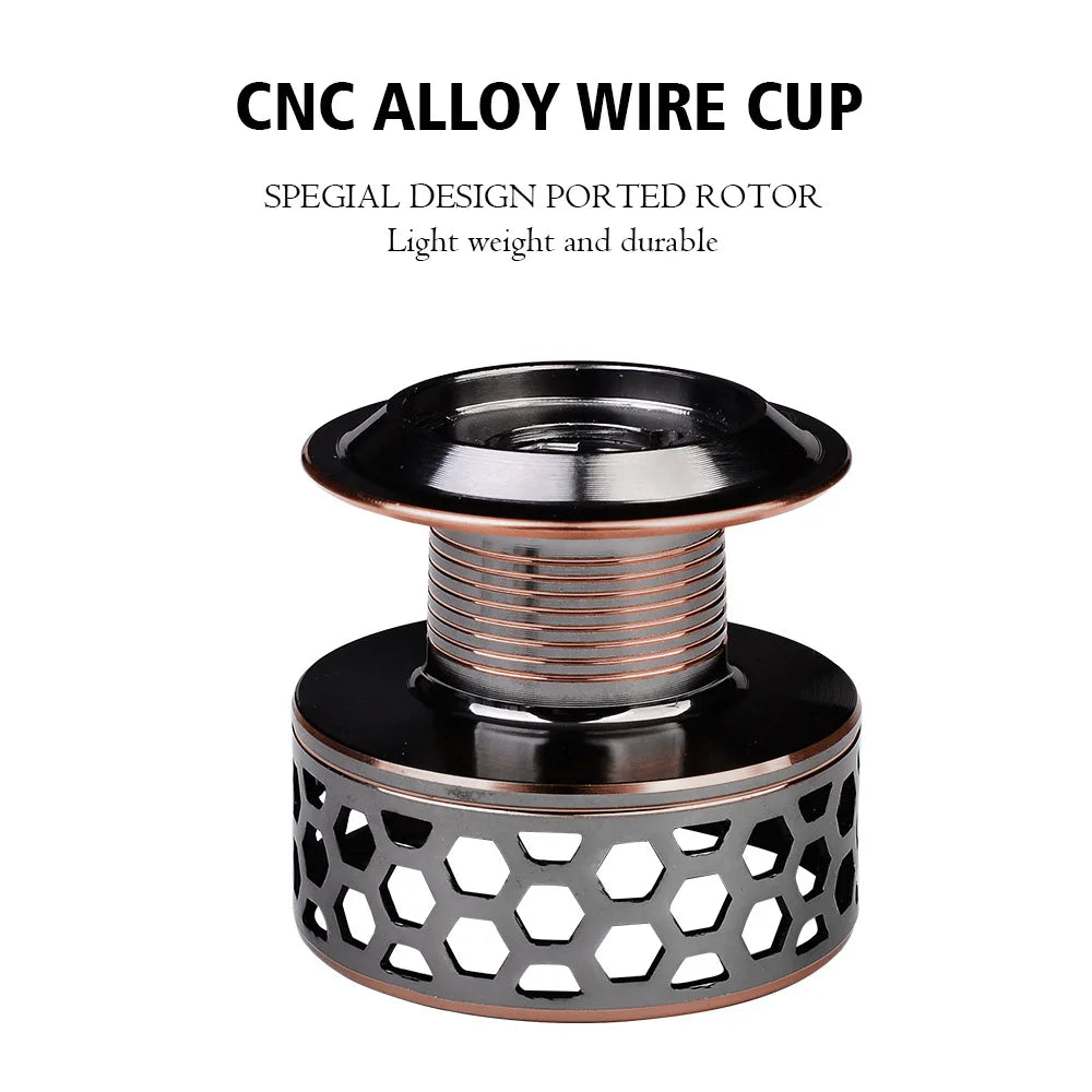 DR Full Metal Line Cup Fishing Reel LUYA SPINNING WHEELS SEA ROD REELS Front Unloading Spinning Wheel 3BB 5-10kg Pulling Power