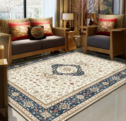 Living Room Retro Bohemian Anti Slip Area Mat Bedroom Baby Room Indoor Home Garden Mat Outdoor Garden Living Room Carpet Decor