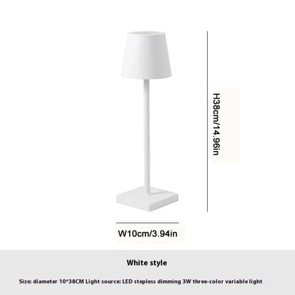 Modern LED Table Lamp Touch Tricolour For Living Room Bedroom Study Room Restaurant Hotel Desktop Decorative Lighting Fixtures