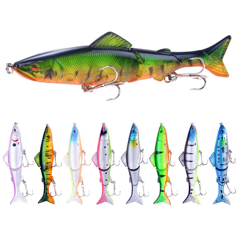1Pc Swimbit Fishing Lure 3 Sections Joint Bait 130mm 18g Simulated Hard Fishing Bait Artificial Wobbler Bass Fishing Tackle
