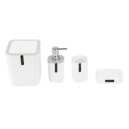 Bathroom Accessories Sets, Toothbrush Holder, Lotion/Soap Dispenser, Cup, Soap Dish, Classic Contemporary Modern Decorative