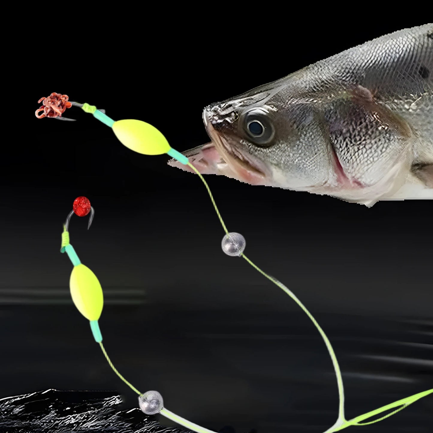 Double Hook Fishing Hair Rigs Hook Suspension Anti Bottom Carp Fishing Hook Equipment Ready Made Carp Rigs Fishing Lure