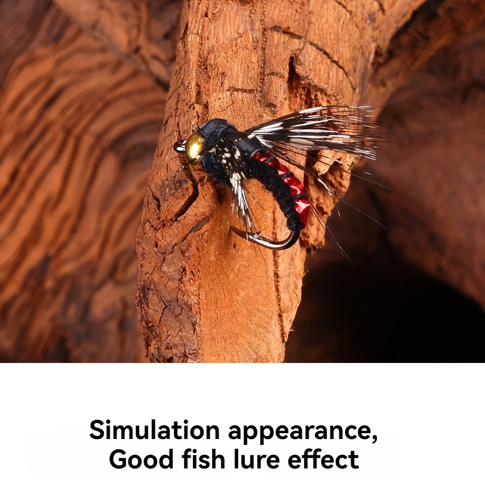 1pcs/5pcs/10pcs Sinking Wet Fly Fishing Lures Artificial Insects Hook Mosquito Micro Fly Flies Bait Bass Trout Lures Tackle