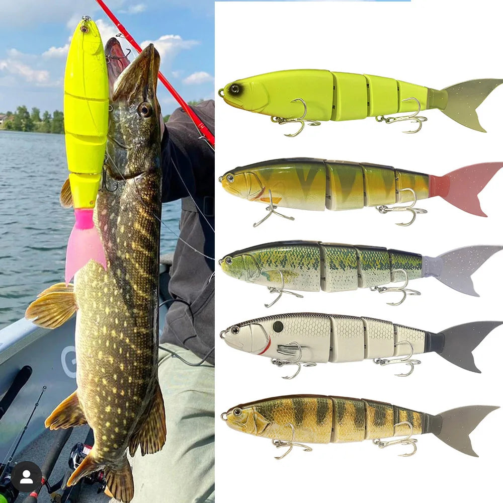 Swimbait Lure Jointed Floating Glide Giant Bait For Big Bass Catfish Musky Walleye Hard Lure GiantBait Balam245 Lure Fishing