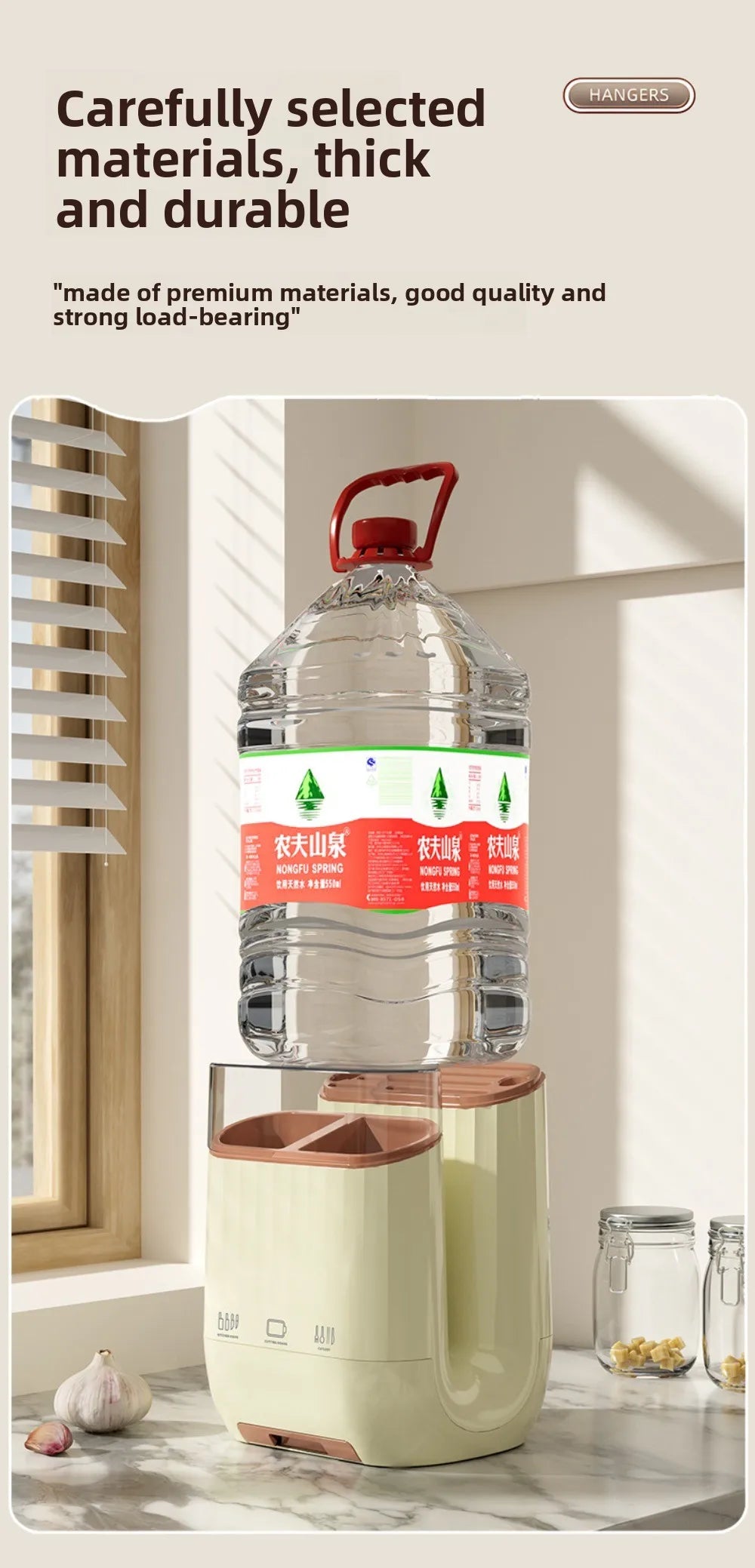 Kitchen storage rack, household vegetable board storage rack, drain chopstick holder, cutting board, integrated knife holder