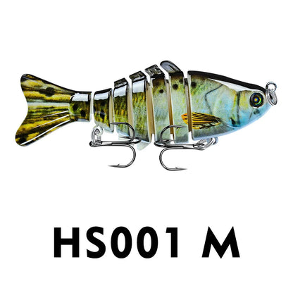 Multi Jointed Swimbait,Slow Sinking Segmented Bass Fishing Lure,Swimming Fishing Lure For Freshwater Saltwater,Fishing Bait Kit