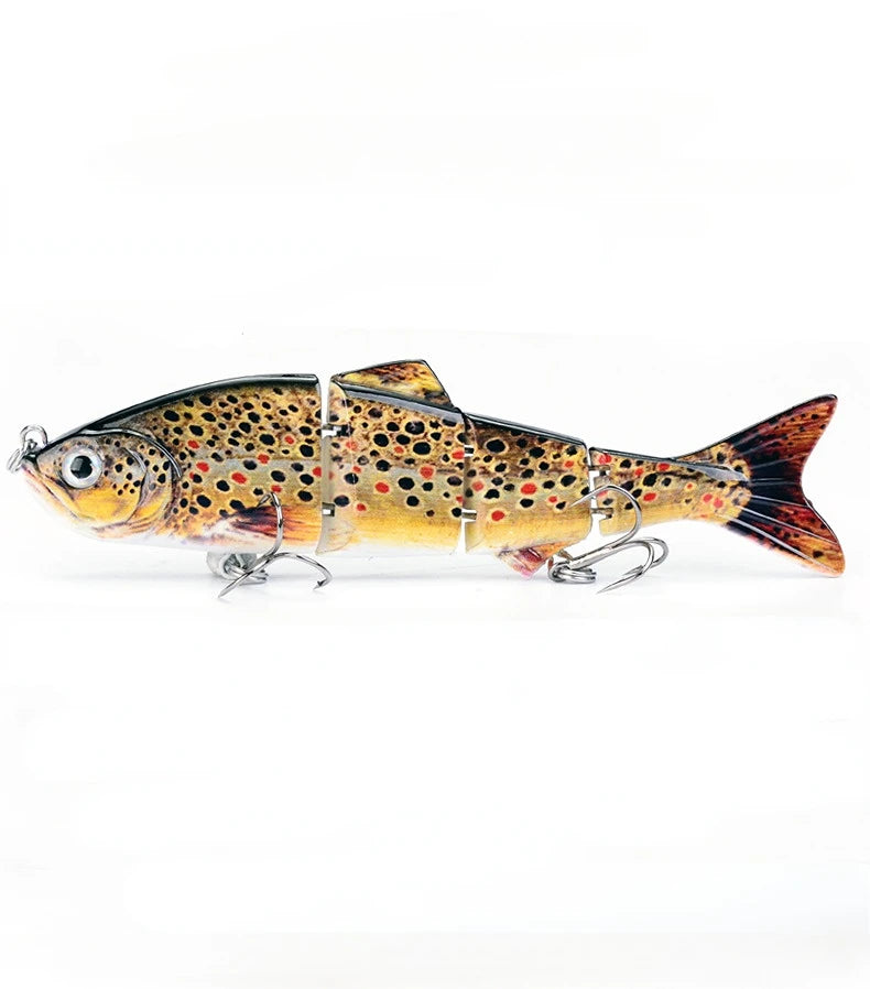 25cm/9.84inch Big Fishing Lure 4 Segment Sinking Swimbait 135g Crankbait Hard Bait Slow Game Artificial Huge