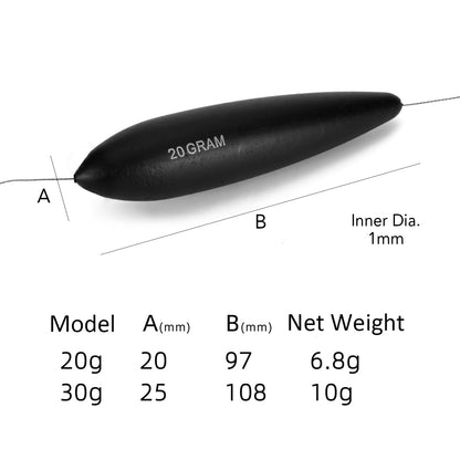 5PCS 20g/30g EVA Inline Float with Bell Fishing Buoyancy Floats Weight Bead Catfish Float Accessories fishing bobbers floats