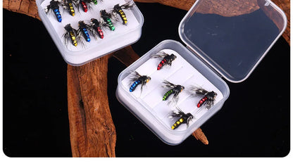 1pcs/5pcs/10pcs Sinking Wet Fly Fishing Lures Artificial Insects Hook Mosquito Micro Fly Flies Bait Bass Trout Lures Tackle