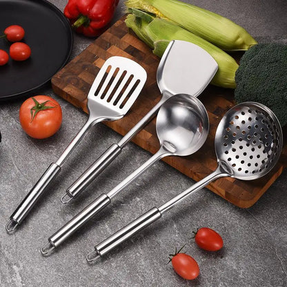 Kitchen Cookware Cooking Utensils Stainless Steel Shovel Soup Spoon Turner Utensils Dinnerware Cooking Tool Kitchen Gadgets