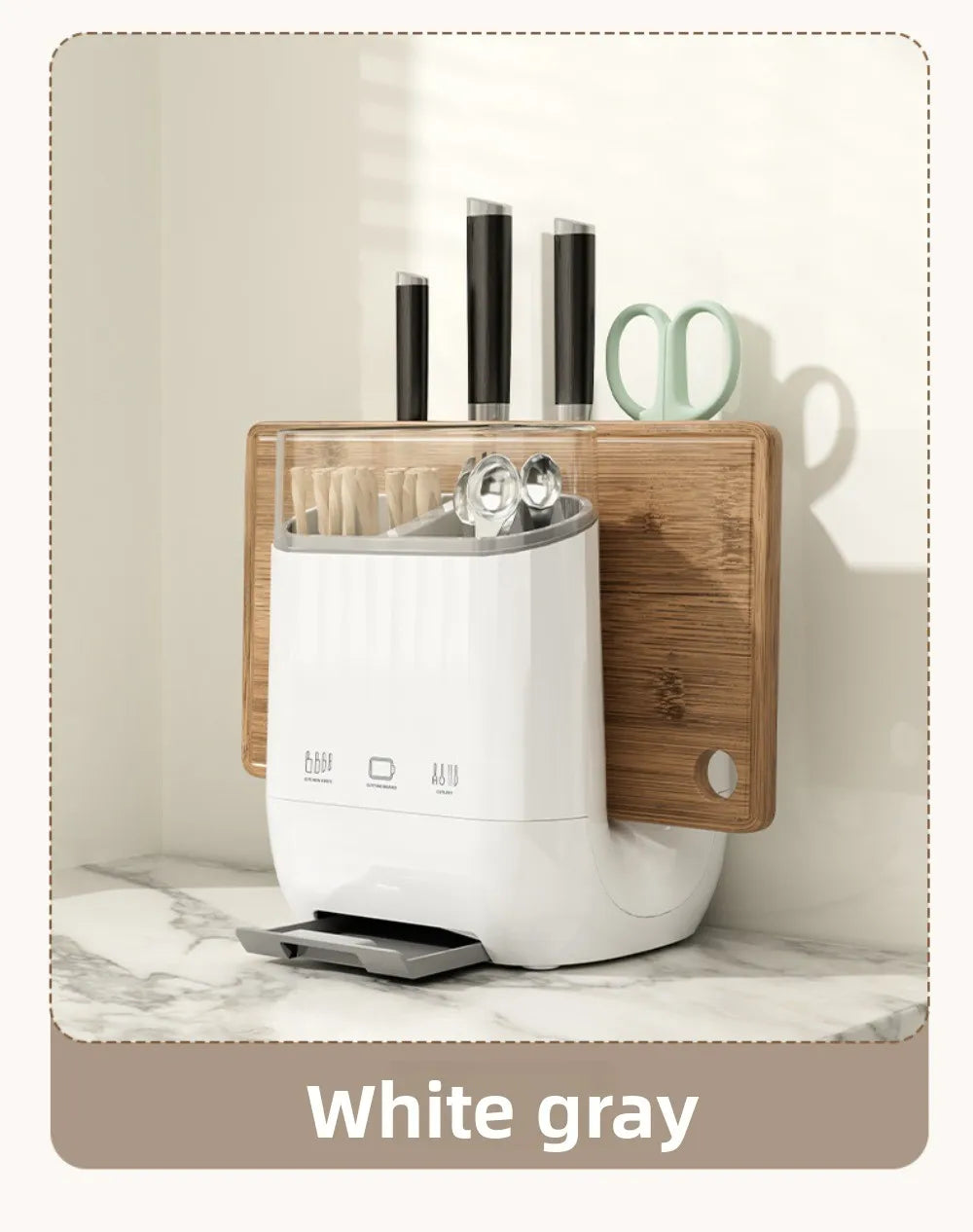 Kitchen storage rack, household vegetable board storage rack, drain chopstick holder, cutting board, integrated knife holder