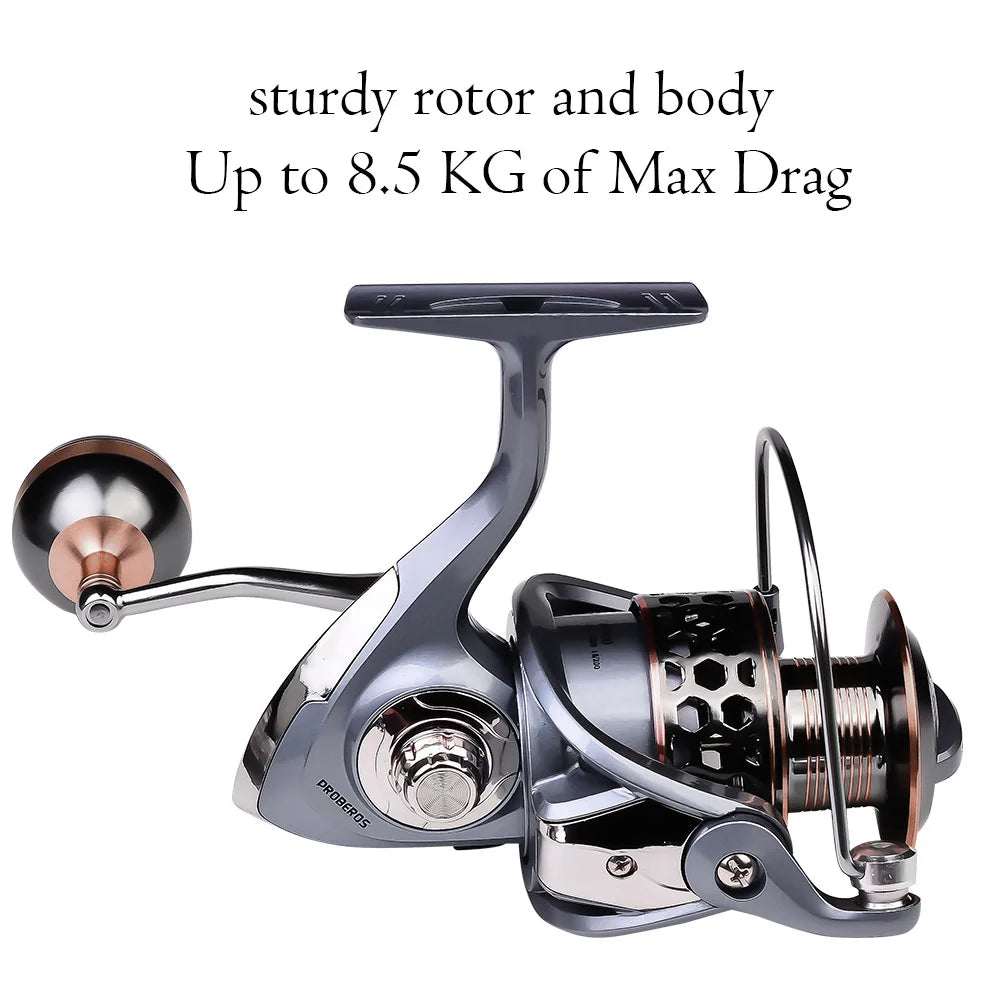 DR Full Metal Line Cup Fishing Reel LUYA SPINNING WHEELS SEA ROD REELS Front Unloading Spinning Wheel 3BB 5-10kg Pulling Power