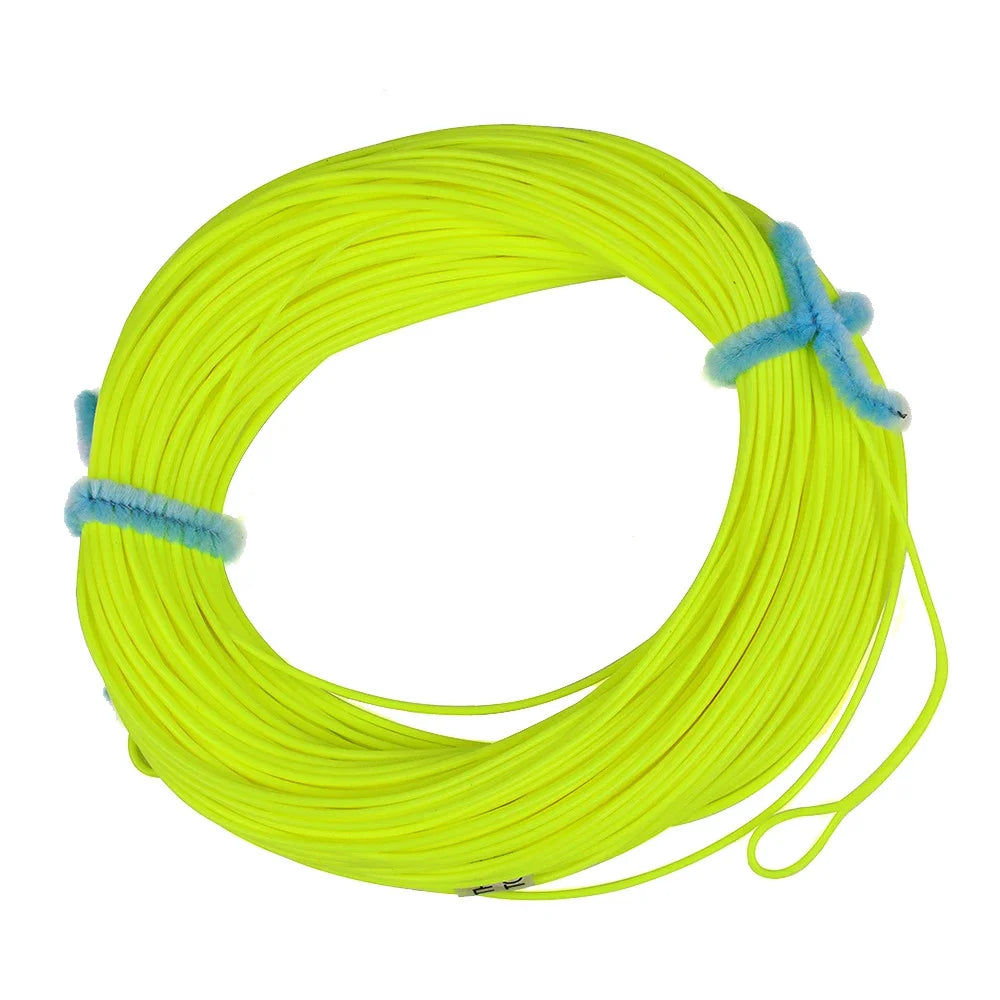 Fly Fishing Line 100FT/30.5M Weight Forward Floating Line 2 Loops 2F/3F/4F/5F/6F/7F/8F Fishing Line For Trout Fly Fishing Tackle