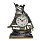 Desk Clock Home Decor Ornament Sailing Figurine Alarm Clock Table Clocks for Kitchen Bedroom Office Living Room Kids