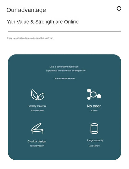 Bathroom Trash Can-10L Small Garbage Can with Press Top Lid for Toilet,Bedroom,Living Room – Plastic Wastebasket with Pop-up Lid