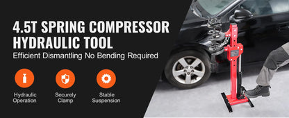 SucceBuy Strut Spring Compressor 4.5 Ton/9920 LBS Hydraulic Jack 1 Ton Rated Compression Force Auto Strut Coil Spring Compressor