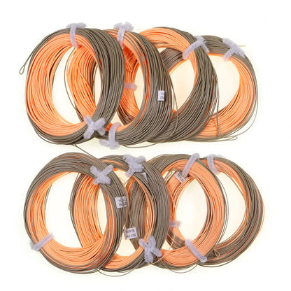 90FT WF-1F~WF-8 Single Handed Spey Fly Fishing Line Weight Fowarded Floating Fly Line With 2 Weld Loops Fly Fishing Tackle