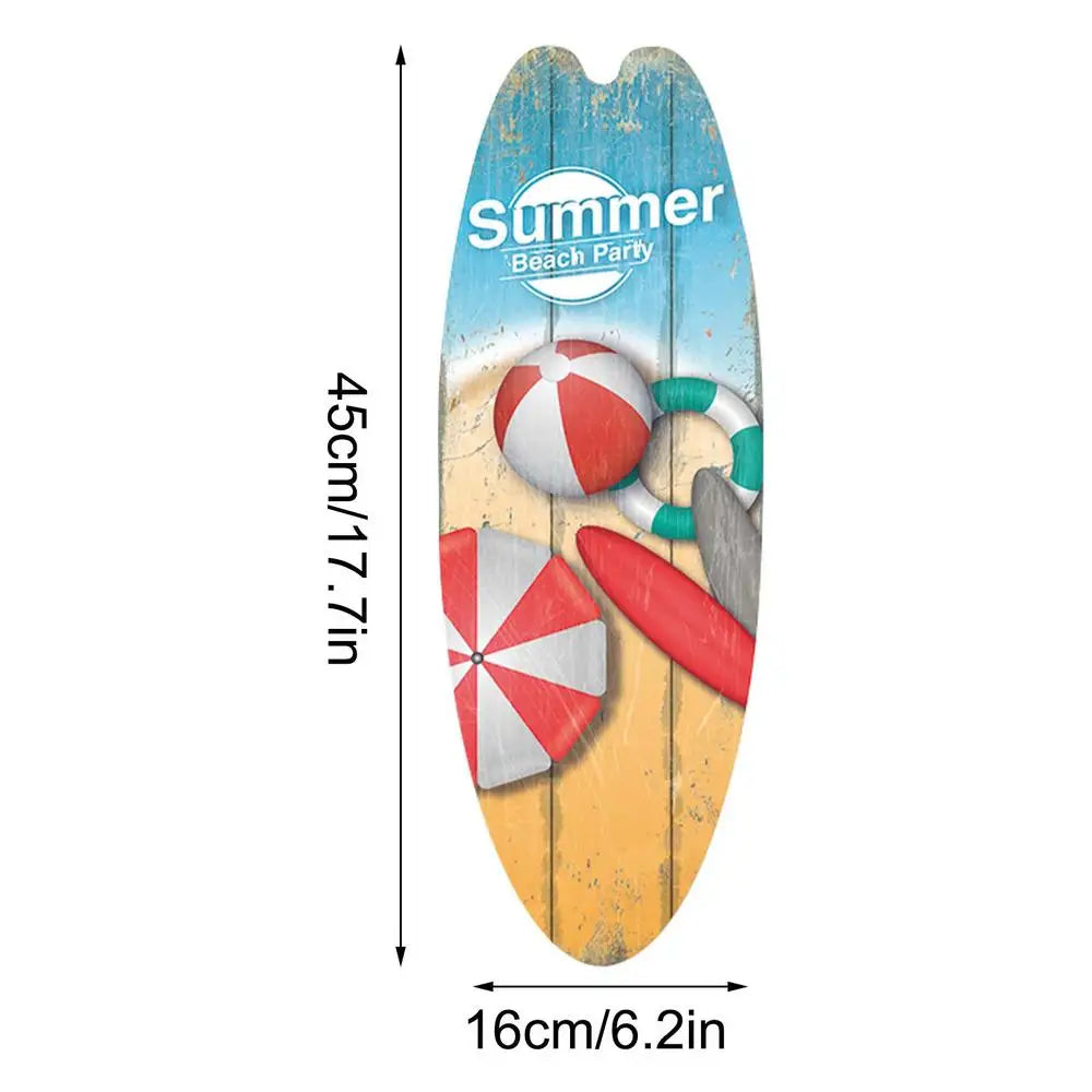 Wooden Surfboard Decor Home Wooden Surfboard Wall Sign Exquisite Appearance Wall Decoration For Home Decors Party Props And