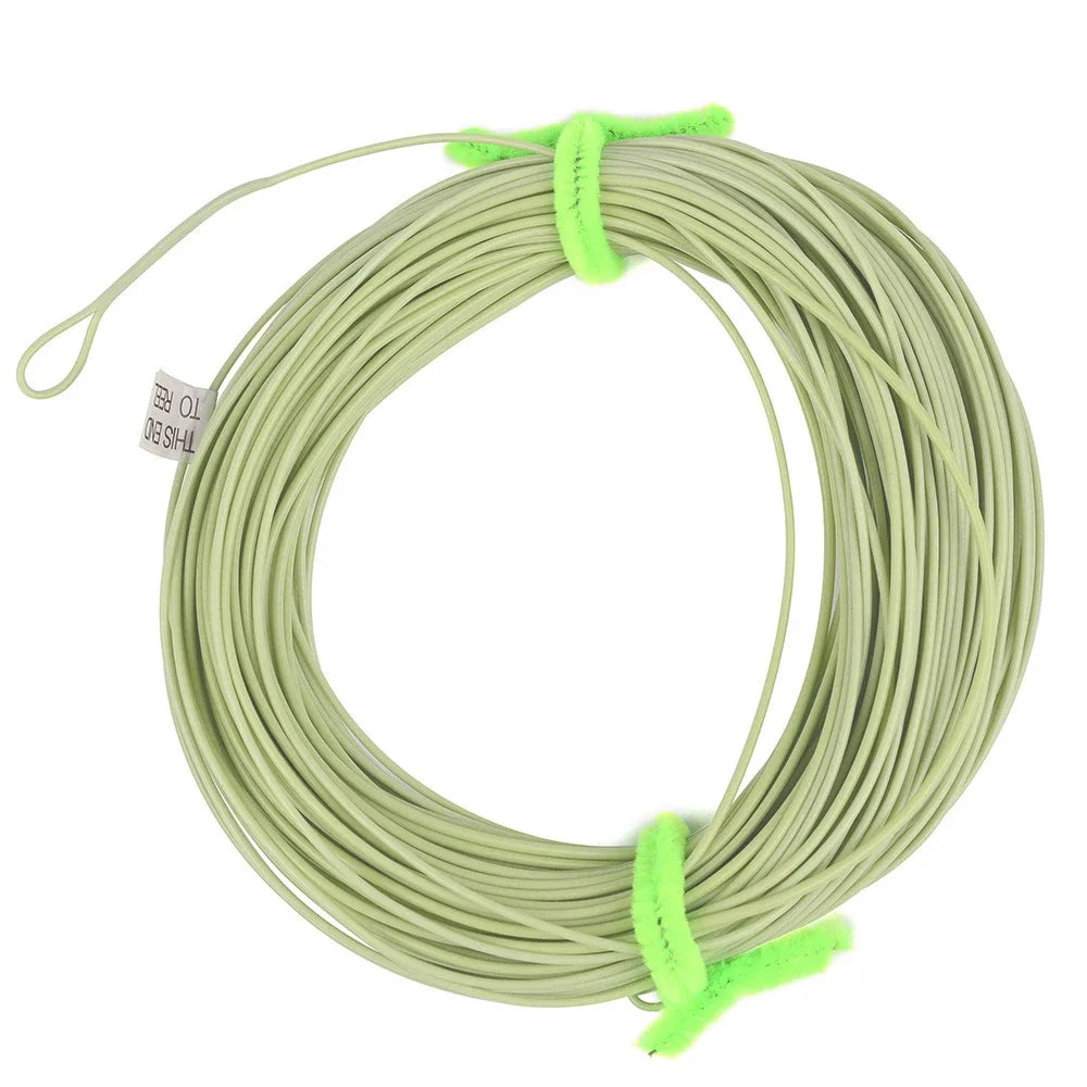 Fly Fishing Line 100FT/30.5M Weight Forward Floating Line 2 Loops 2F/3F/4F/5F/6F/7F/8F Fishing Line For Trout Fly Fishing Tackle