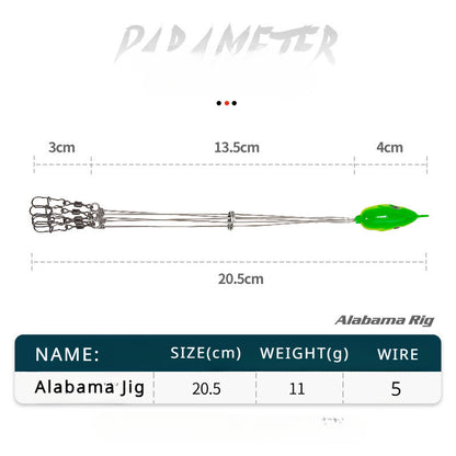 Fishing Lures Fishing Soft Bait Tackle Swarm Attack Road Runner Baits Alabama Jigs Fake Baits Road Runner Baits Steel Wire