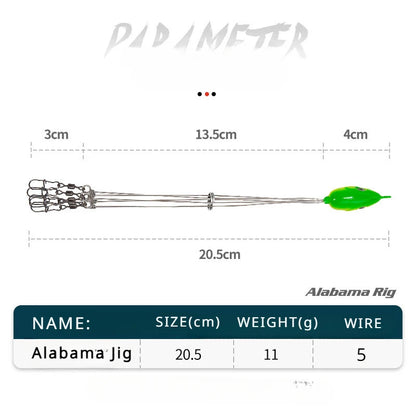 Fishing Lures Fishing Soft Bait Tackle Swarm Attack Road Runner Baits Alabama Jigs Fake Baits Road Runner Baits Steel Wire