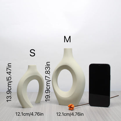 A Set of Bohemian Style Art Vases, Home Decoration Vases, Perfect Choice for Home and Office Decoration, Suitable for Living Room, Bedroom and Wedding Center Furnishings