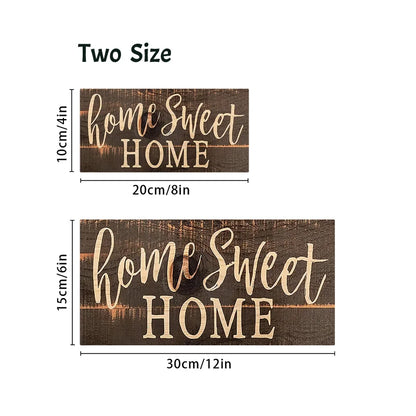 Rustic Home Sweet Wall Hanging Decor Wood Art Plaques Sign Door Sign for Home Living Room Front Door Decor