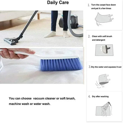 Living Room Retro Bohemian Anti Slip Area Mat Bedroom Baby Room Indoor Home Garden Mat Outdoor Garden Living Room Carpet Decor