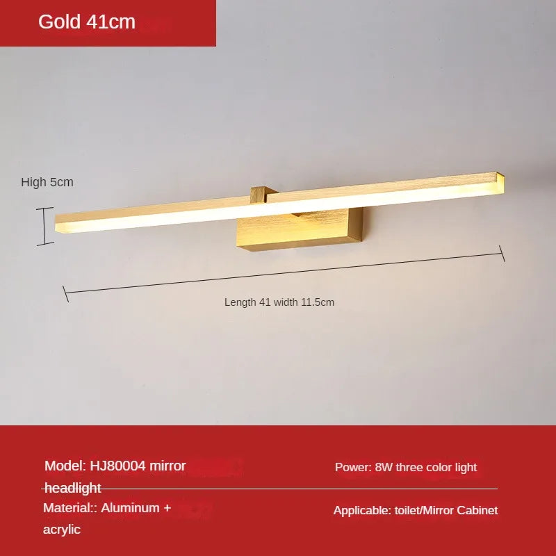 LED Bathroom Mirror Cabinet Light, Minimalist Mirror Front Light, Bathroom Wall Light, Indoor Decorative Lighting Wall Light