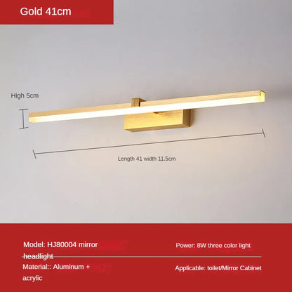 LED Bathroom Mirror Cabinet Light, Minimalist Mirror Front Light, Bathroom Wall Light, Indoor Decorative Lighting Wall Light