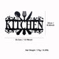 Kitchen Black Letter Metal Art Signs Wall Decor Rustic Plaque CutOut Kitchen Door Dining Room Decoration Home Decorative