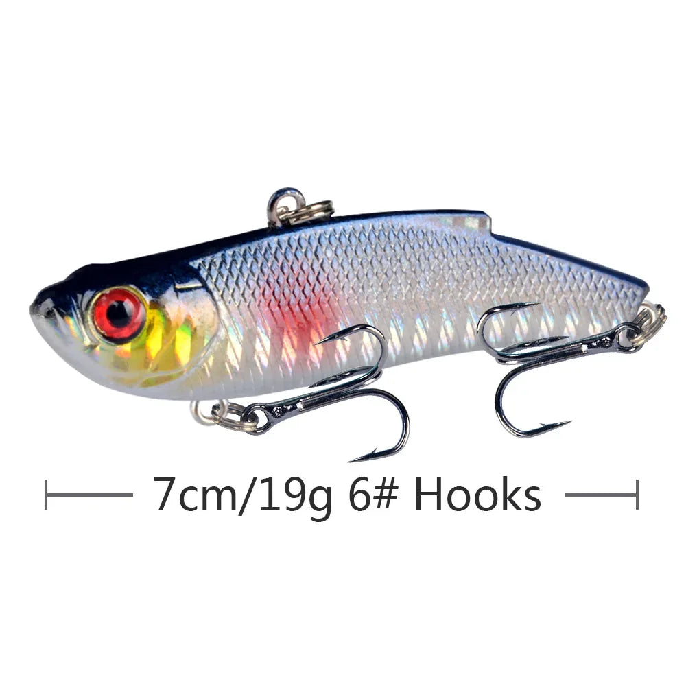 1pcs Fishing Lures 7cm 19g VIB Bait Artificial Make 5 Colors Available Bass Crankbait Wobblers Fishing Tackle Pesca.