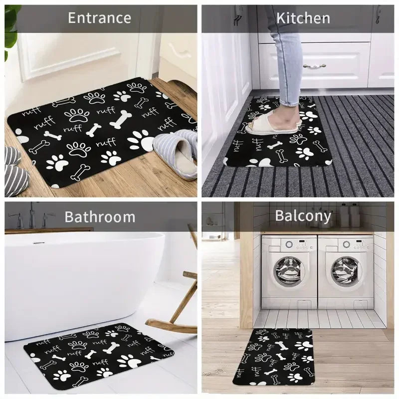Kitten Cute Cat Kitchen Doormat Floor Mat Rug Carpet for Entryway Kitchen Anti-slip  Home Decor Accessory Halloween Gift