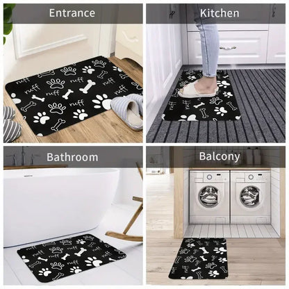 Kitten Cute Cat Kitchen Doormat Floor Mat Rug Carpet for Entryway Kitchen Anti-slip  Home Decor Accessory Halloween Gift