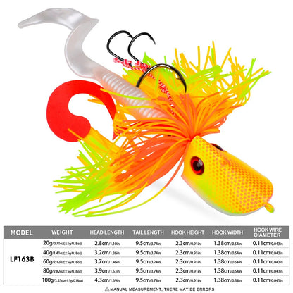 Jigging Head Bait 20g-100g Artificial Pike Fish Bait Bass Baits Blackfish Fishing Lure Wobbler Bladed Skirted Swim Saltwater Jig
