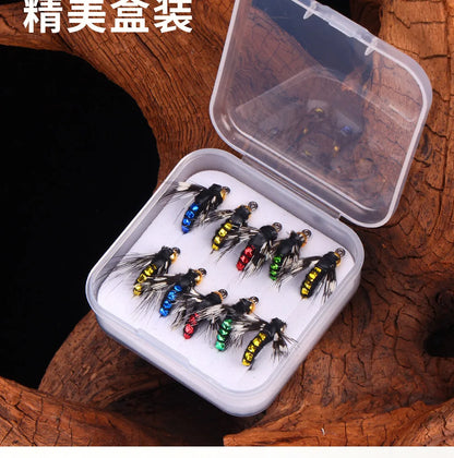 1pcs/5pcs/10pcs Sinking Wet Fly Fishing Lures Artificial Insects Hook Mosquito Micro Fly Flies Bait Bass Trout Lures Tackle