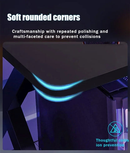 Ergonomic Gaming Table Desktop Computer Double Player Gaming Luxury and Stable Gaming Table Bedroom Writing and Learning Desk