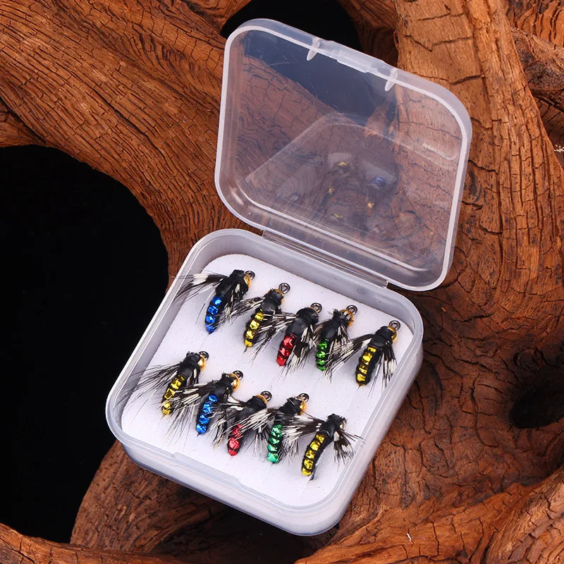 1pcs/5pcs/10pcs Sinking Wet Fly Fishing Lures Artificial Insects Hook Mosquito Micro Fly Flies Bait Bass Trout Lures Tackle