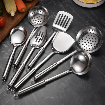 Kitchen Cookware Cooking Utensils Stainless Steel Shovel Soup Spoon Turner Utensils Dinnerware Cooking Tool Kitchen Gadgets