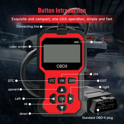 Enhanced Universal Obd Ii Scanner Car Engine Fault Code Reader Can Diagnostic Scan Tool, Read and Clear Error Codes for 1996