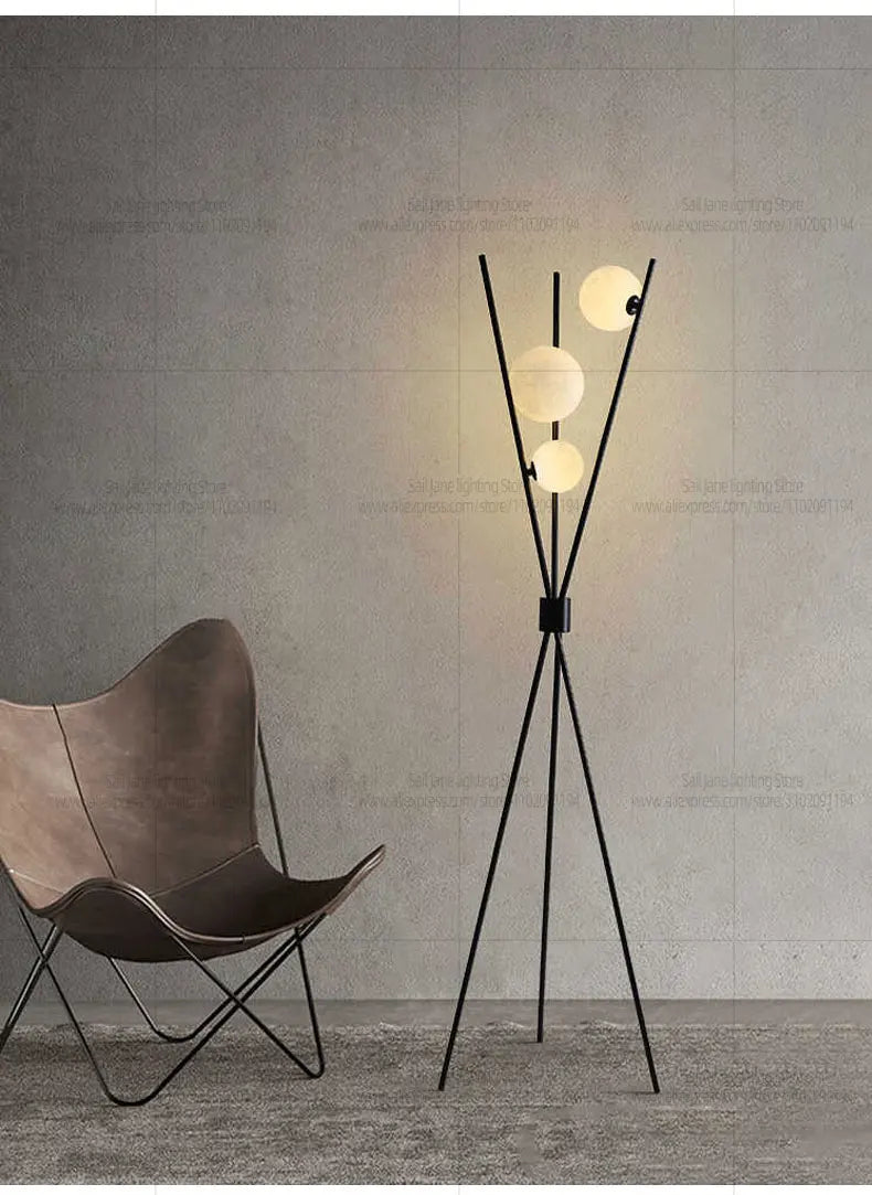 Ball Floor Lamp Living Room Lighting Designer Bedroom Sofa Environment Lamp Internet Celebrity Creative Floor Lamp Desktop Desk