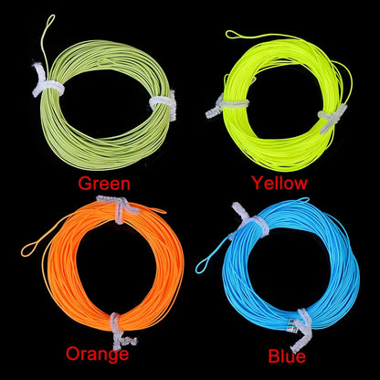 Fly Fishing Line 100FT/30.5M Weight Forward Floating Line 2 Loops 2F/3F/4F/5F/6F/7F/8F Fishing Line For Trout Fly Fishing Tackle
