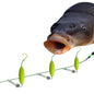 1Pc 4#7#9#12# Three Hook Fishing Hair Rigs Hook Suspension Anti Bottom Carp Fishing Hook Ready Made Pesca Carp Rigs Fishing Lure