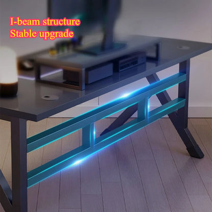 Ergonomic Gaming Table Desktop Computer Double Player Gaming Luxury and Stable Gaming Table Bedroom Writing and Learning Desk