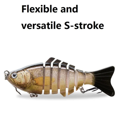 Ultimate Multi-Jointed Swimbait - Lifelike Sinking Lure, Targets Wide Range of Fish for Fresh & Saltwater Angling